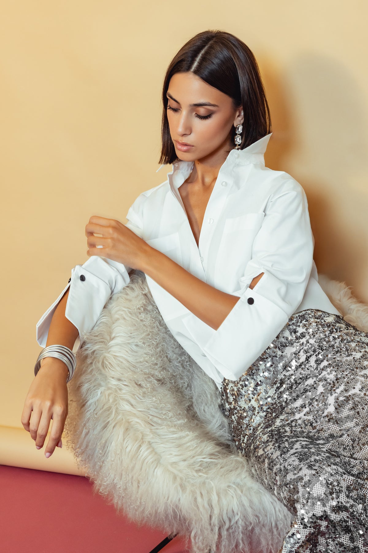 Sequin Pencil Skirt