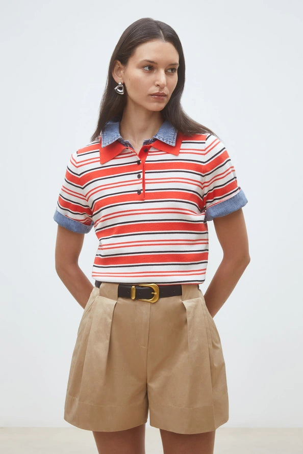 Basil Plain pleated shorts