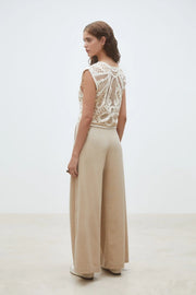 Jeff Wide-Leg Darted Pants