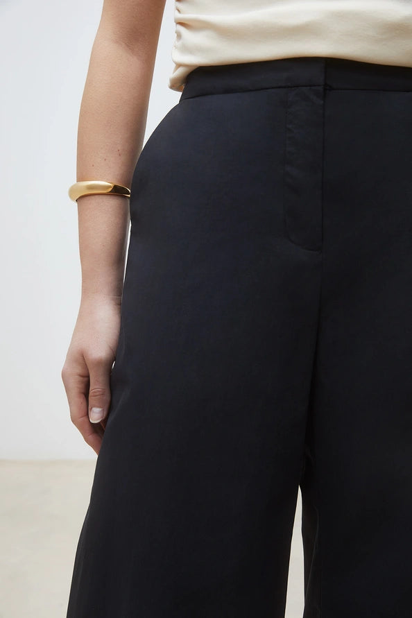 Jet Plain Black Wide-Leg Pants