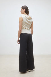 Jet Plain Black Wide-Leg Pants