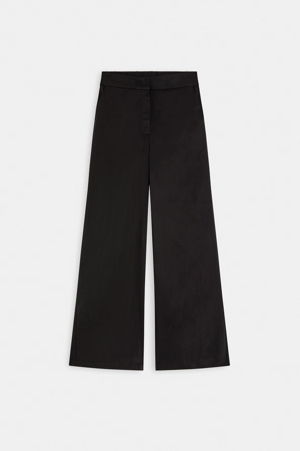 Jet Plain Black Wide-Leg Pants