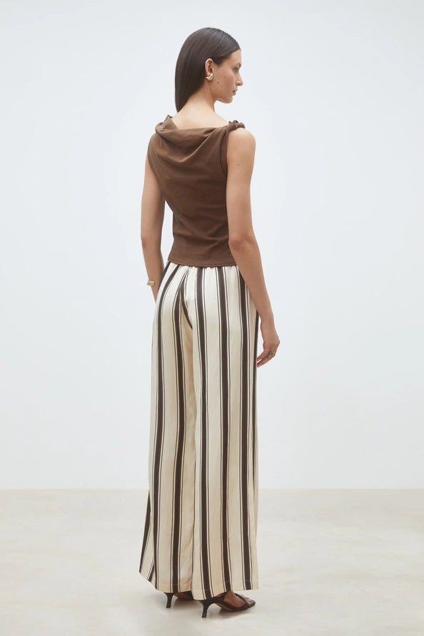 Migili Choco Sleeveless Knotted Top