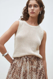 Parikia Openwork knit top
