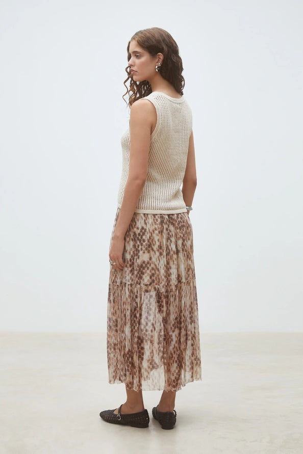 Parikia Openwork knit top