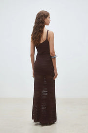 Fiesta Long openwork knit skirt
