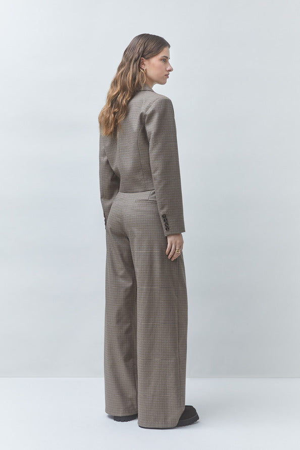 Junior Wide-leg darted pants