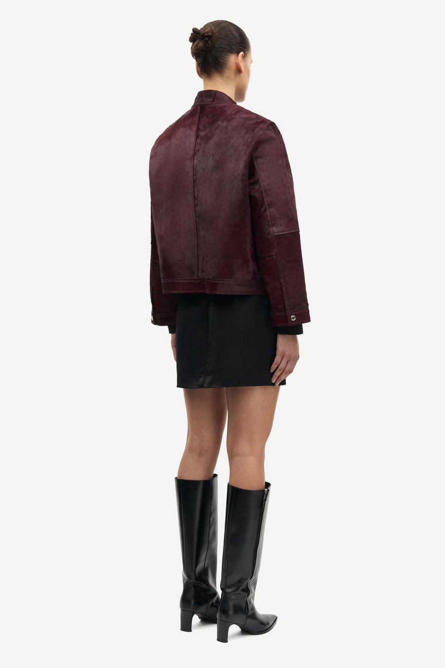 Cow Hair Leather Jacket