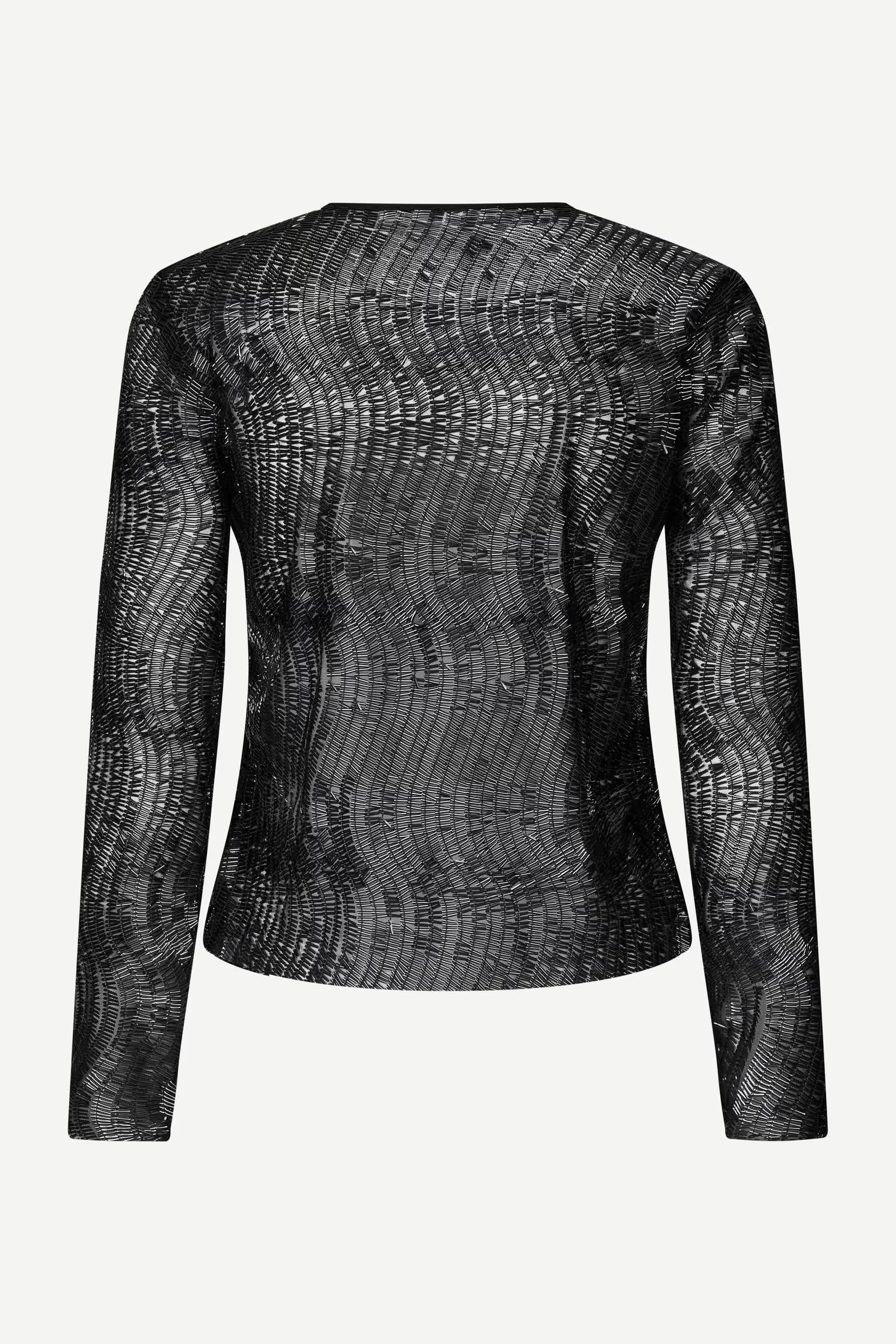 Embellished long-sleeved top