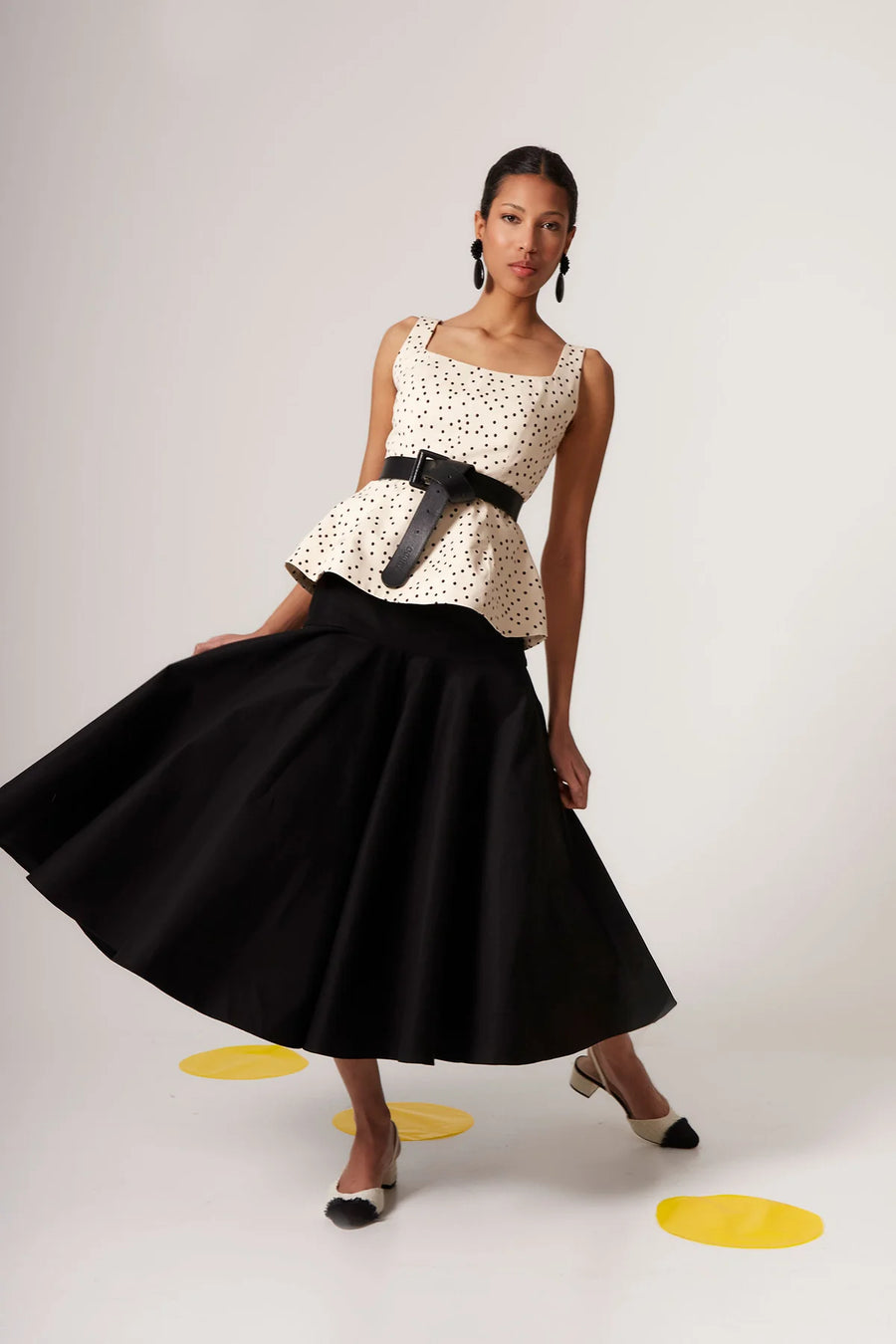 Coosy Mika Polka Dots Top