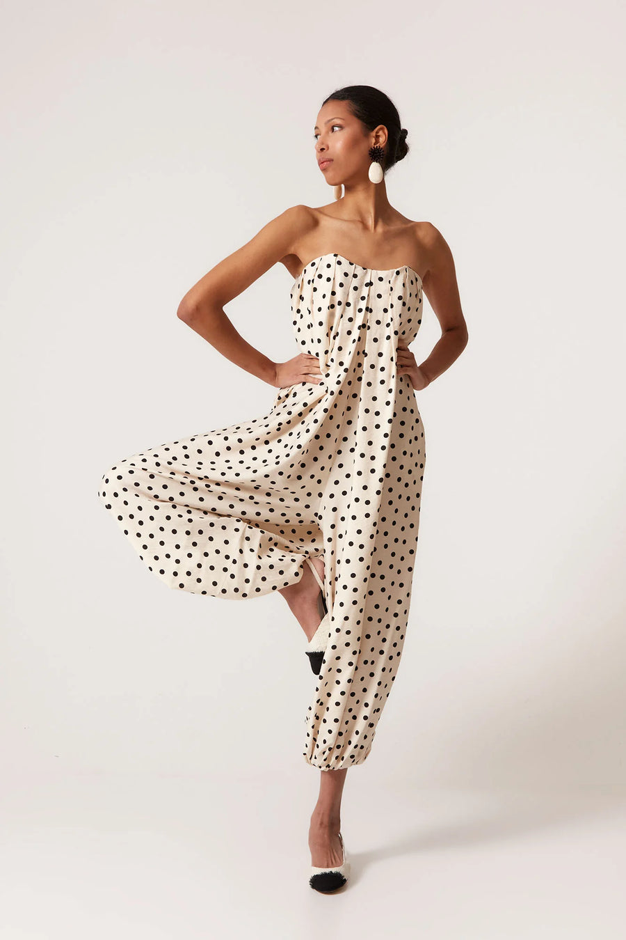 Coosy Polka Dots Jumpsuit