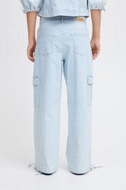 Light Wash Jeans with Side Pockets