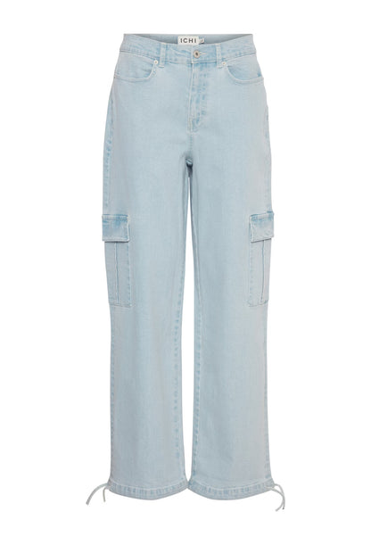 Light Wash Jeans with Side Pockets