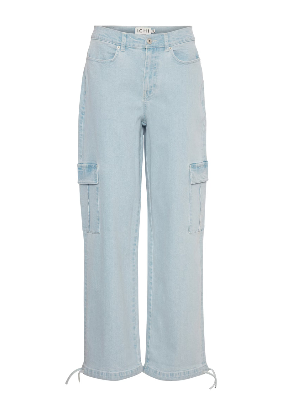 Light Wash Jeans with Side Pockets