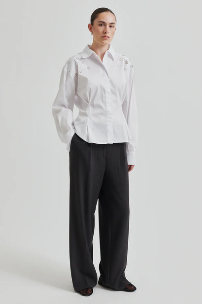 Oversized Shirt with Eyelets