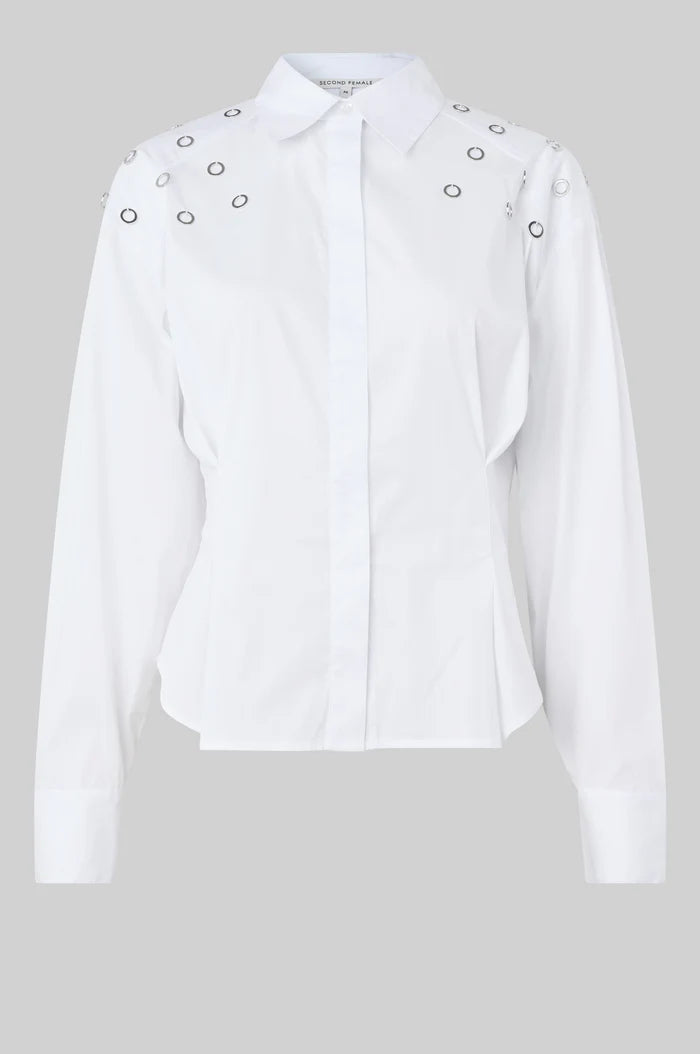 Oversized Shirt with Eyelets