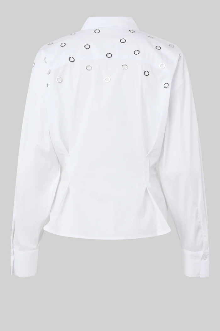 Oversized Shirt with Eyelets
