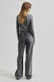Bedazzled Denim Grey Pants