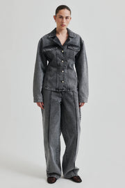 Grey Denim Jeans and Denim Set