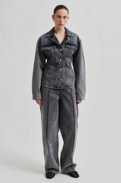 Grey Denim Jeans and Denim Set