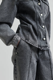 Grey Denim Jeans and Denim Set