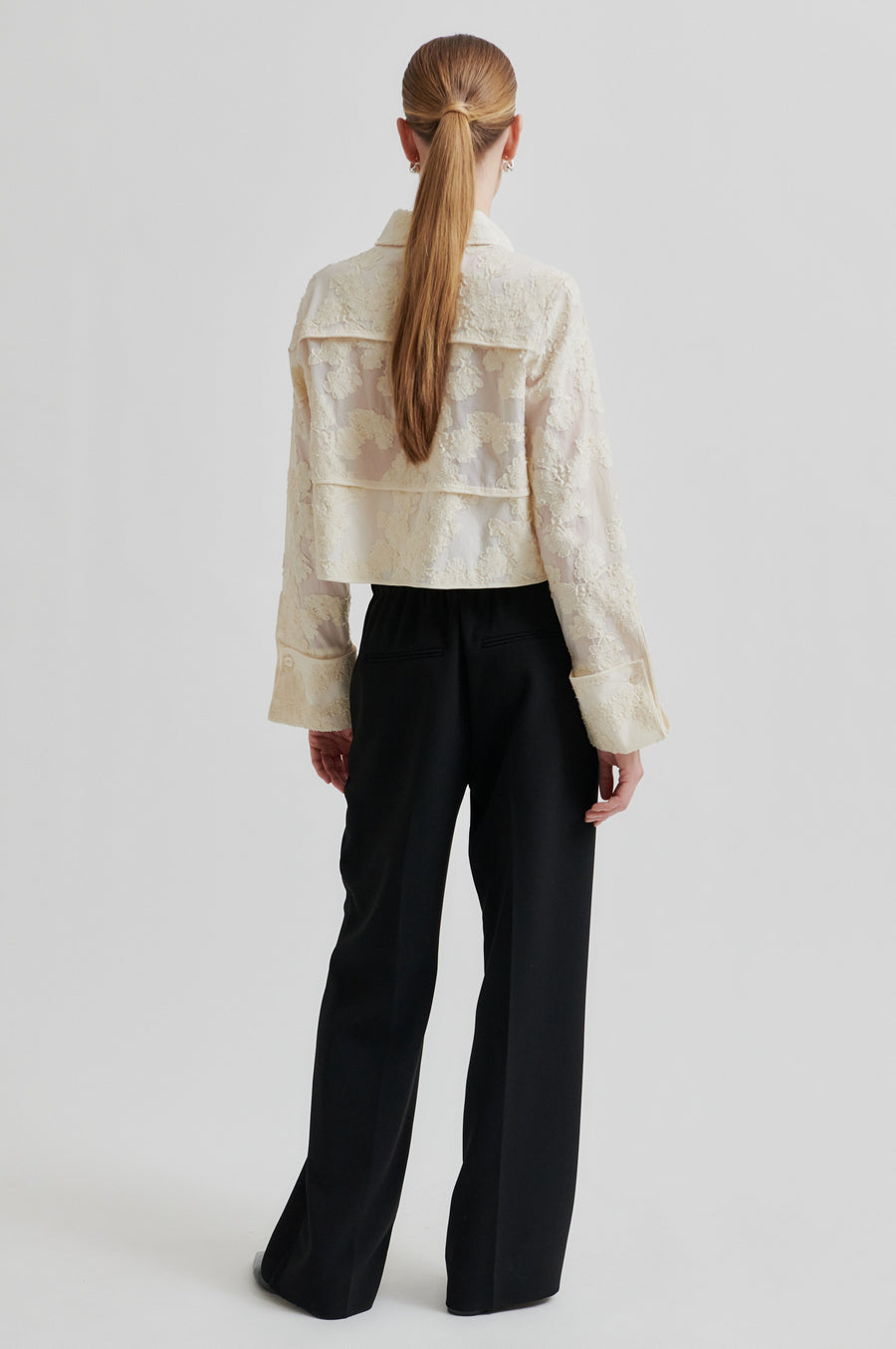 Long Sleeve Shirt with Floral Details