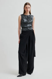 Faux Leather Sleeveless Top