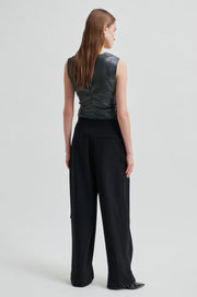 Faux Leather Sleeveless Top