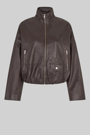 Leather Bomber Jacket