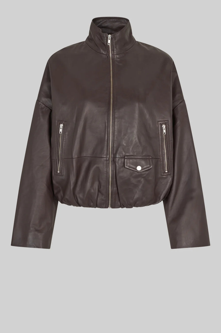 Leather Bomber Jacket
