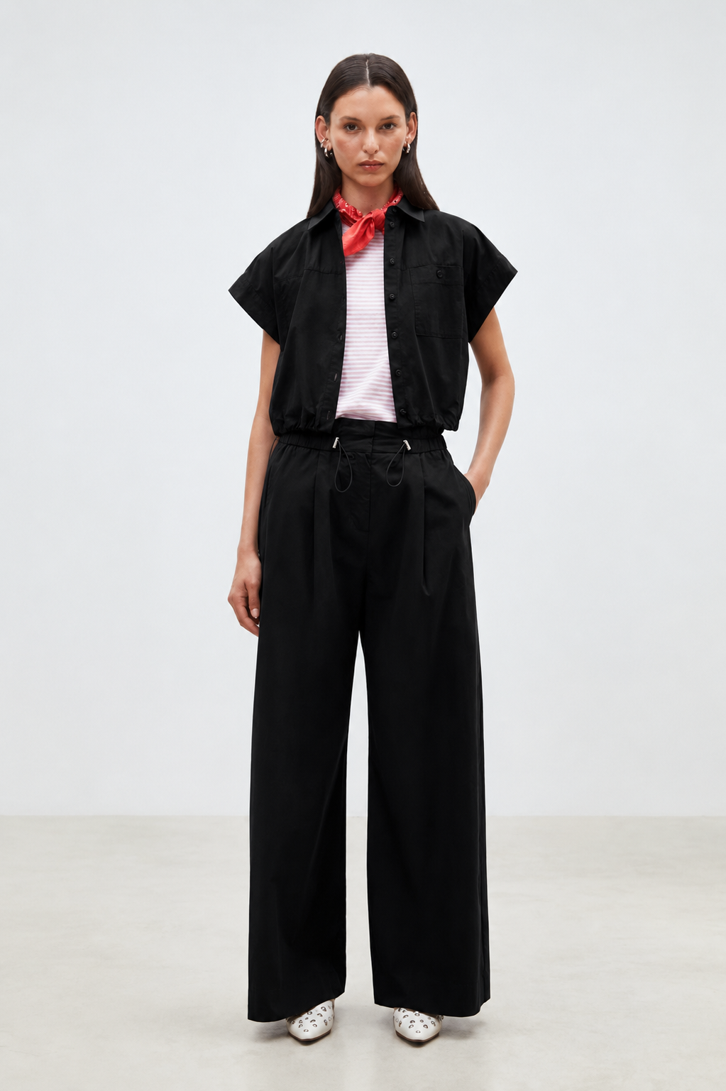 Lorena Short button-down blouse