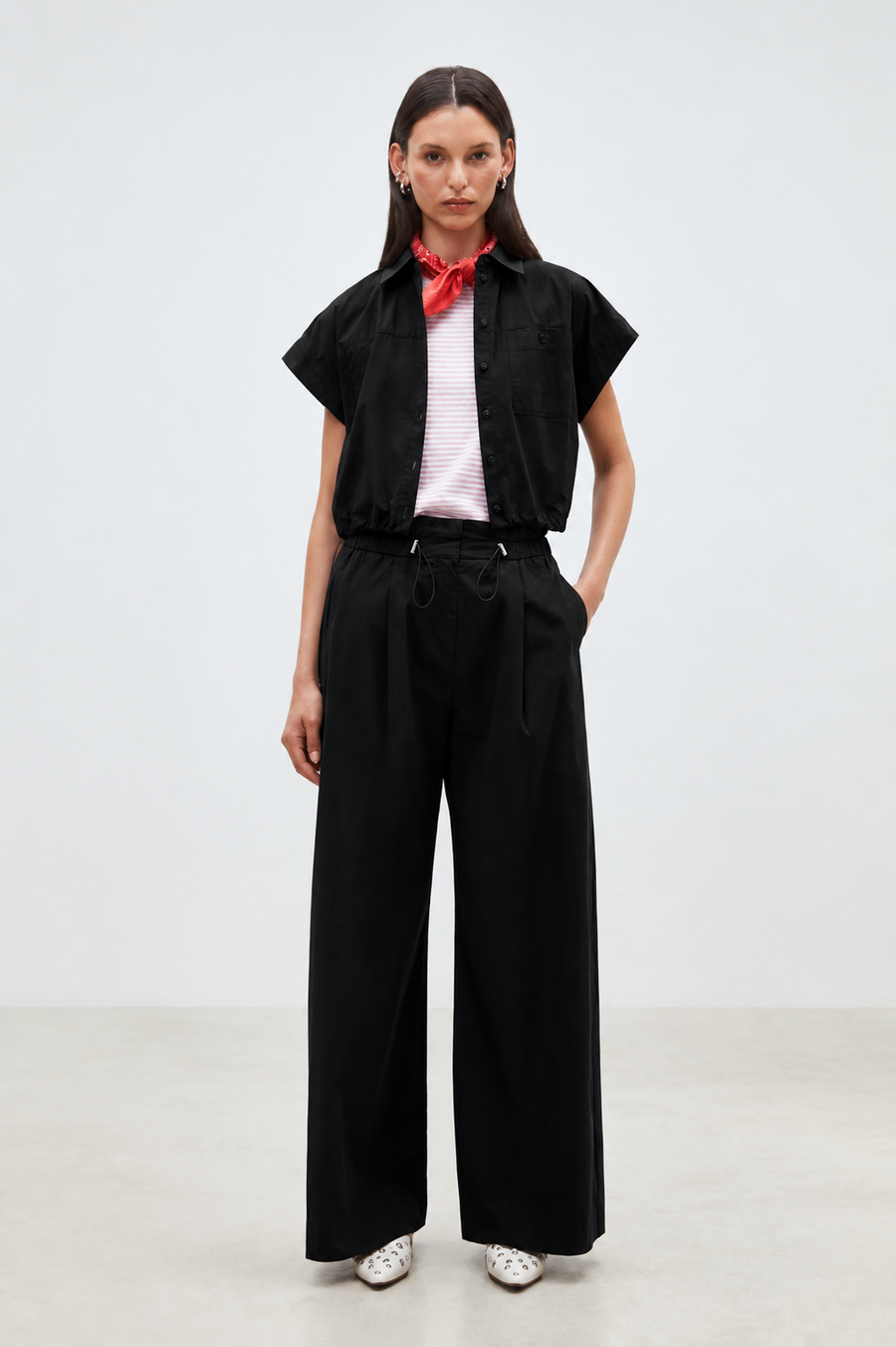 Lorena Short button-down blouse