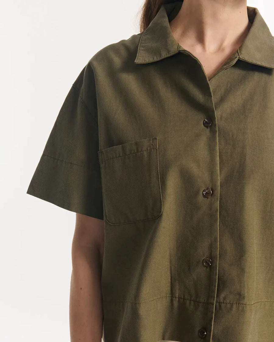 Short Sleeved Button Shirt