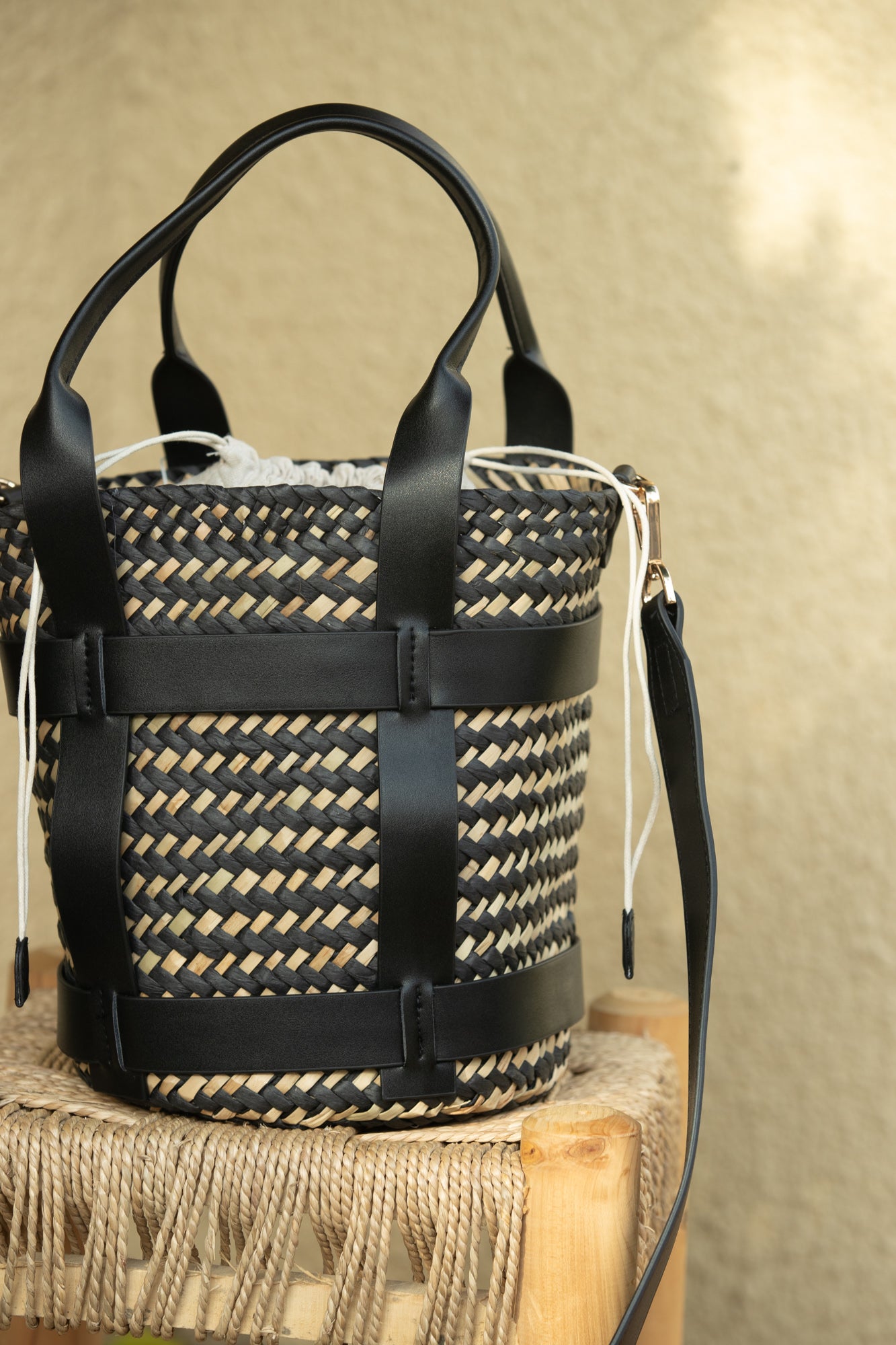 Woven Bucket Bag
