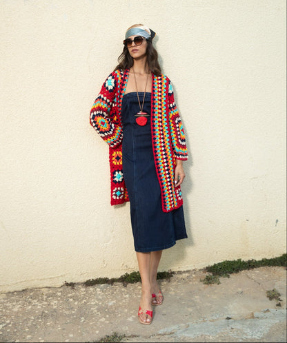 Crochet Knit Cardigan