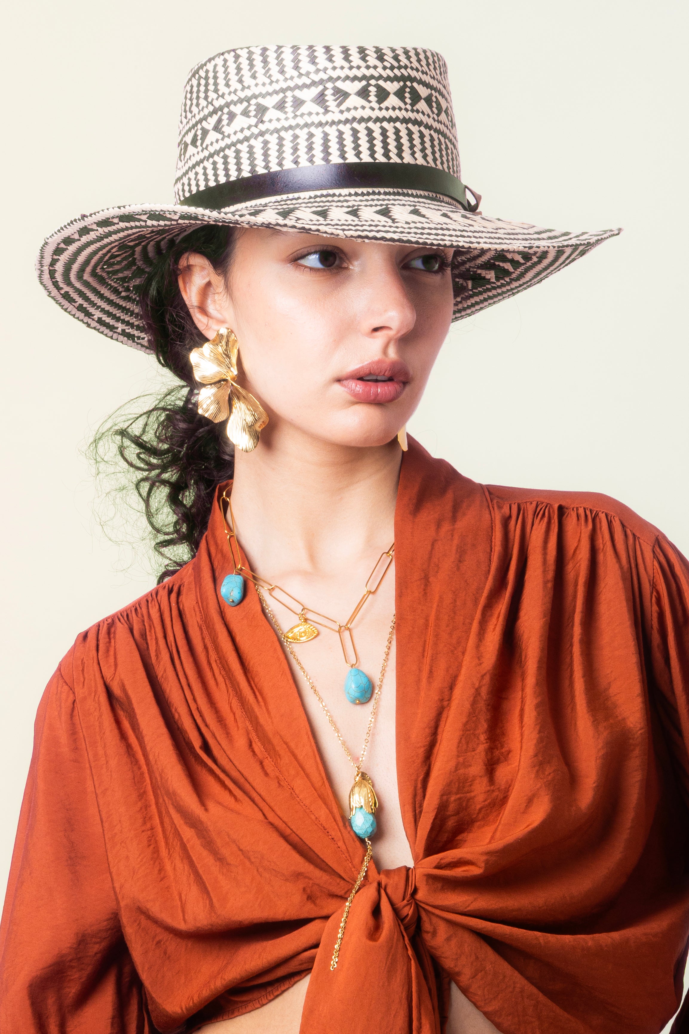Flower Statement Earrings