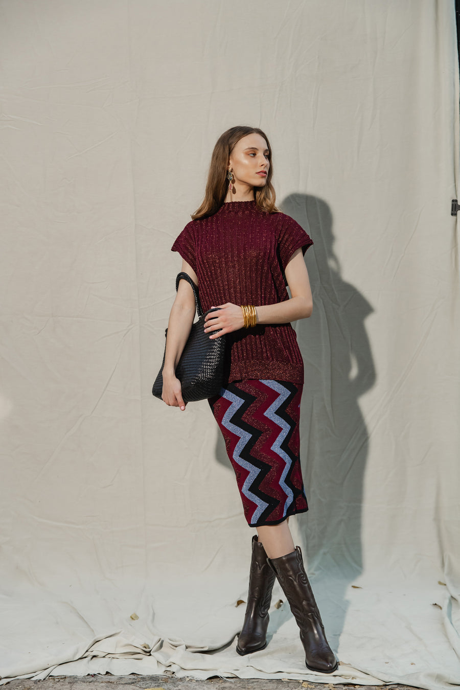 Vicolo Knit Skirt