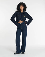 Straight Cut Denim Pants