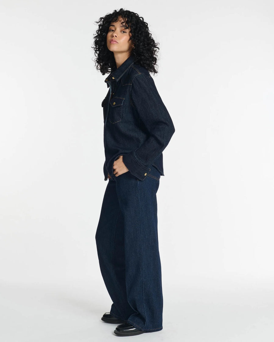 Straight Cut Denim Pants