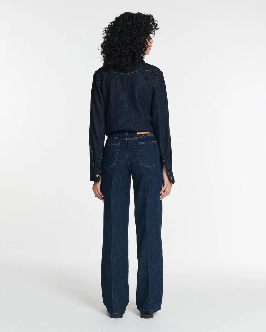 Straight Cut Denim Pants