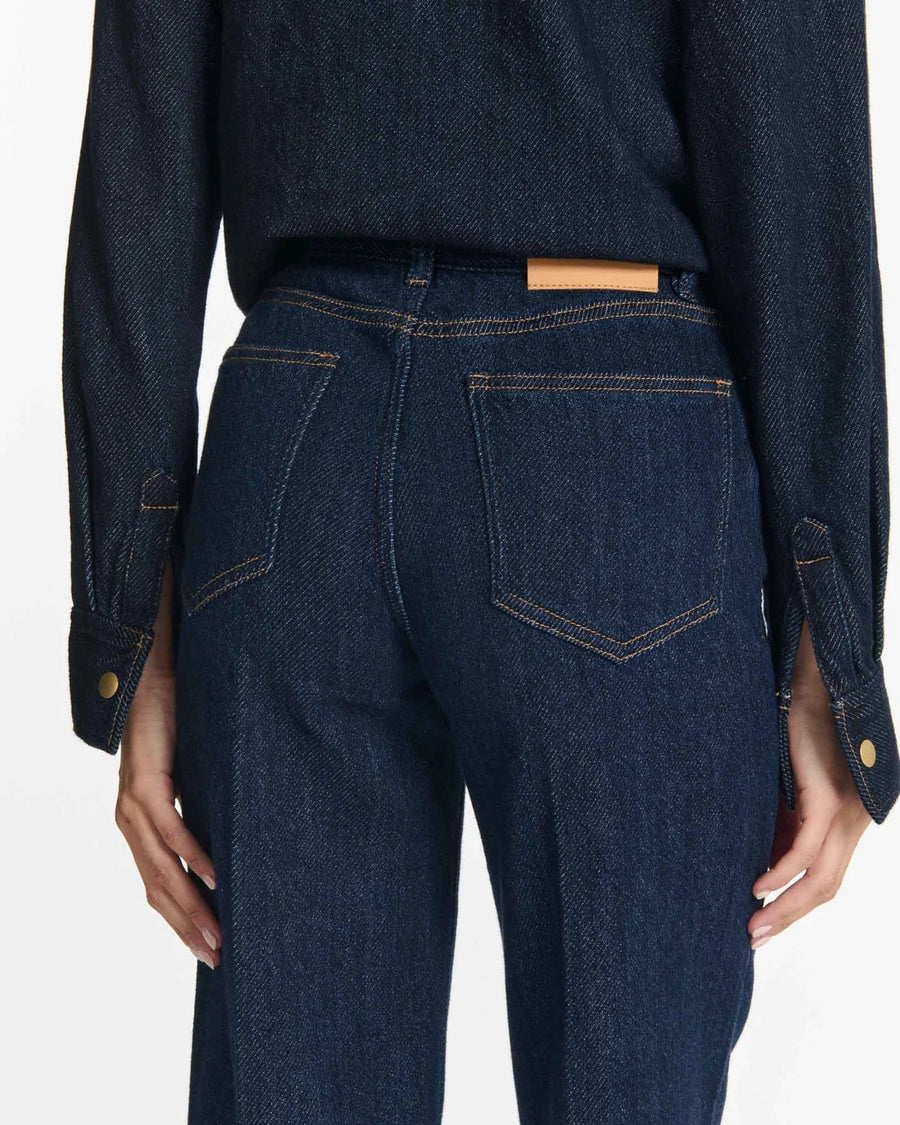 Straight Cut Denim Pants