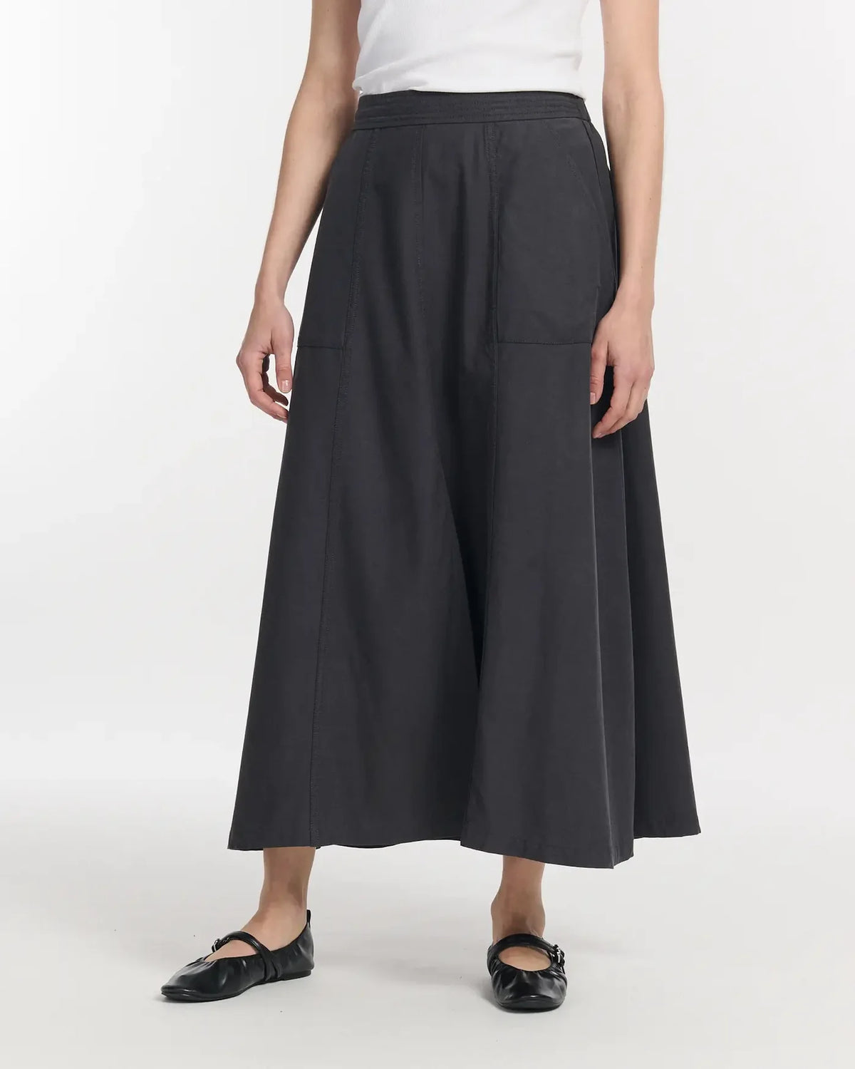 Long Flared Skirt