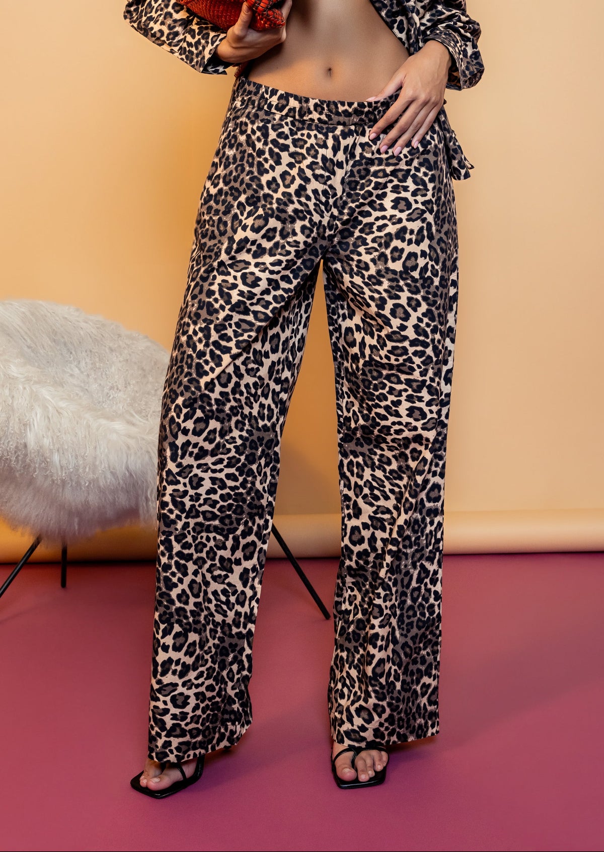 Leopard Print Shirt with Open Sides