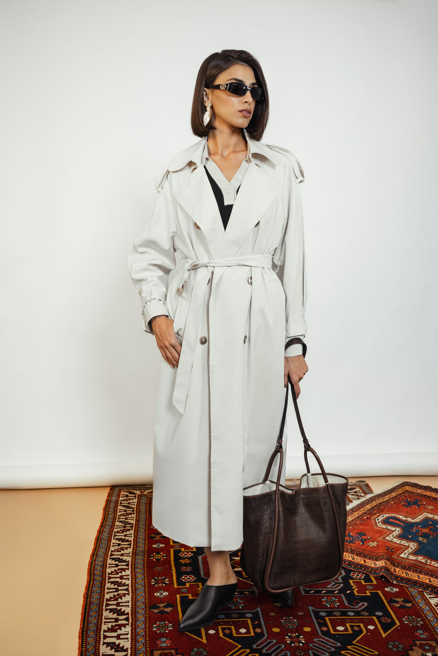 Off White Trench Coat