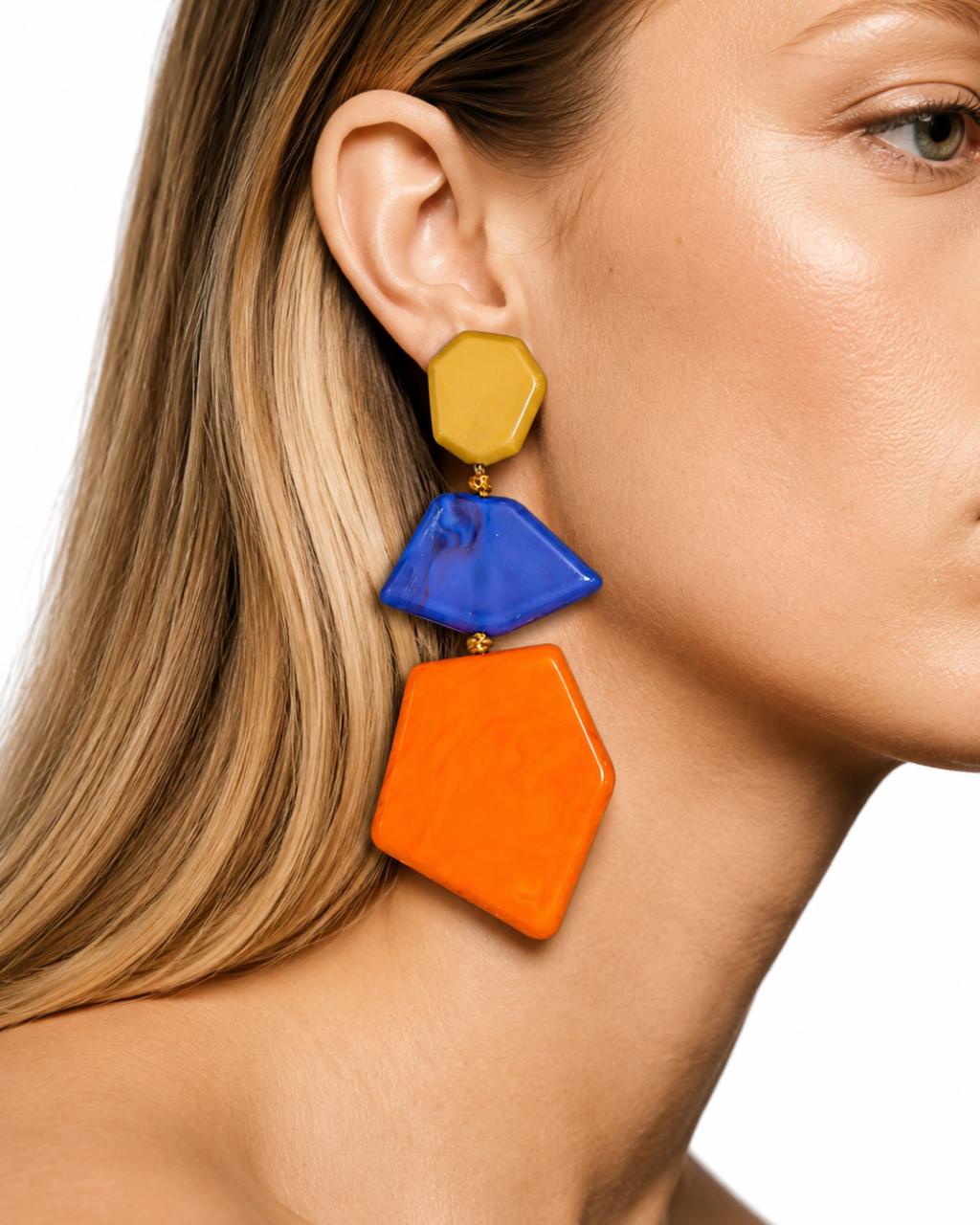 Geometric Statement Earrings