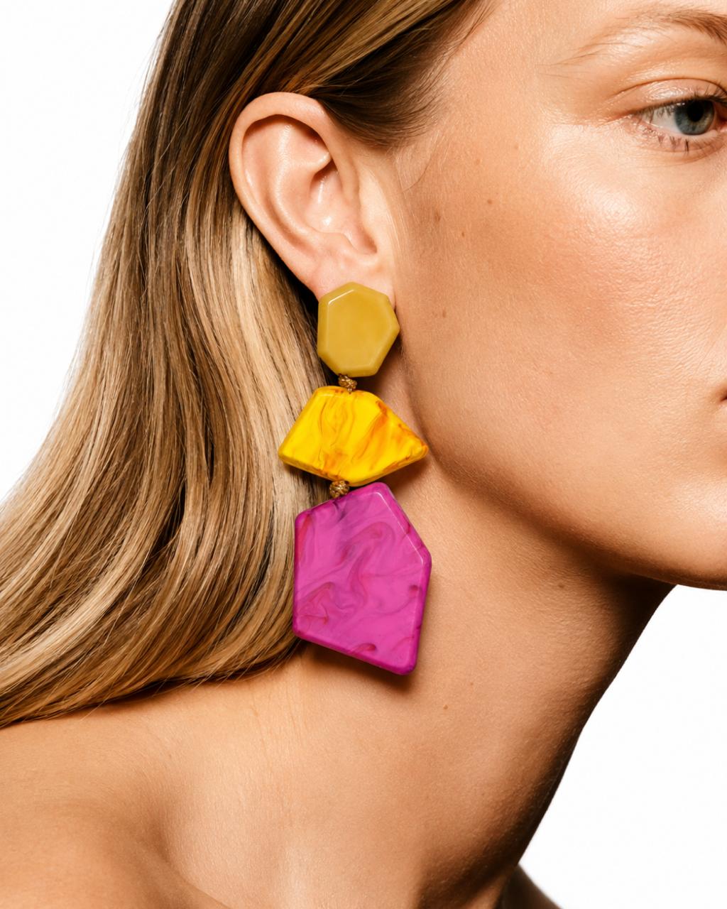 Geometric Statement Earrings