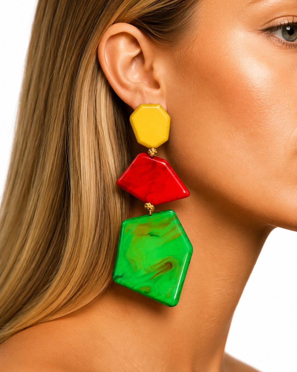 Geometric Statement Earrings