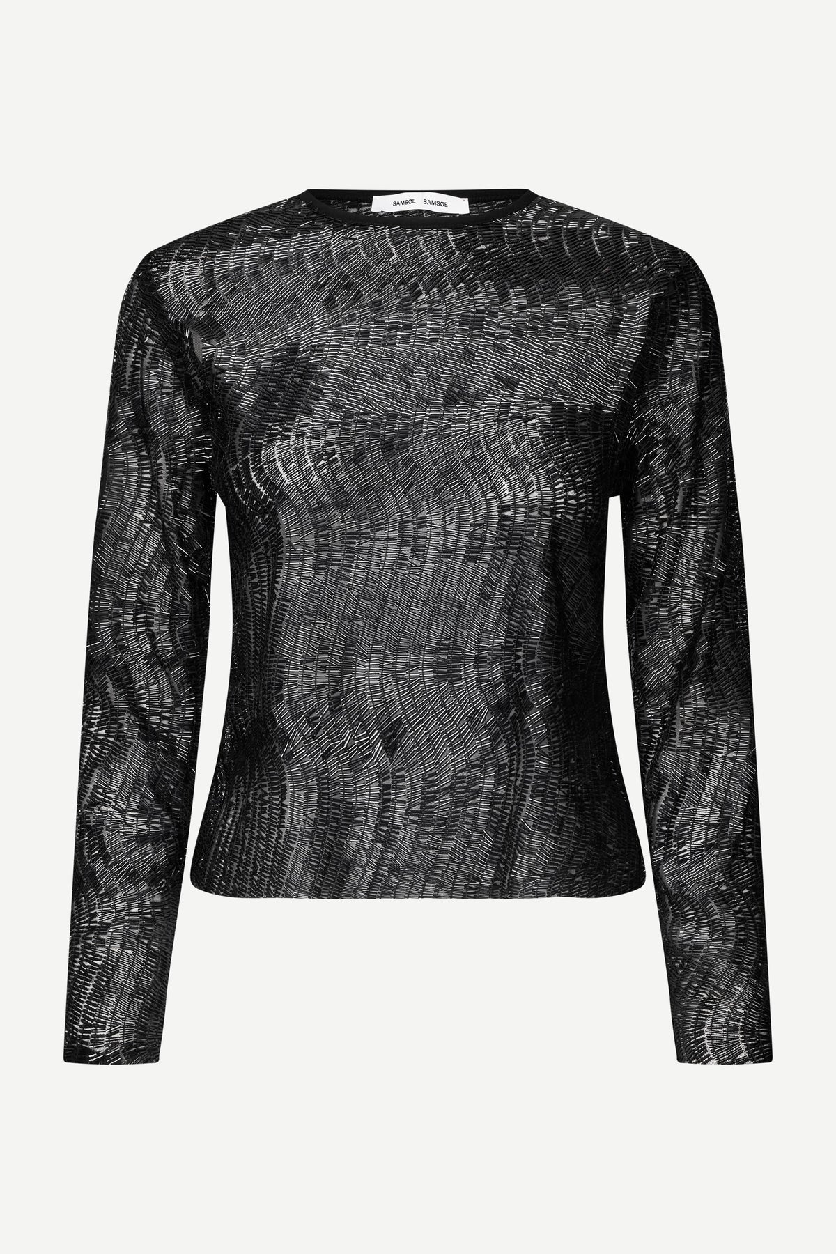 Embellished long-sleeved top